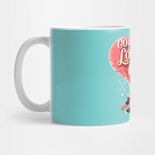 God Loves and Cares for You: Love Hot Air Balloon Mug